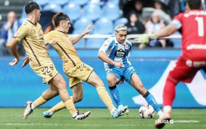 Yeremay en el Dépor - Málaga (Foto: LALIGA).