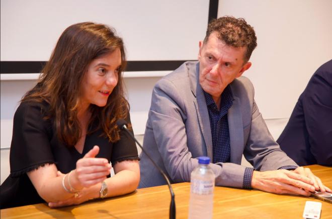 Inés Rey, alcaldesa de A Coruña, en una comparecencia pública.
