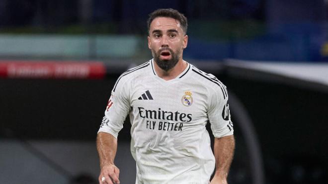 Dani Carvajal durante un partido con el Real Madrid (Fuente: Cordon Press)