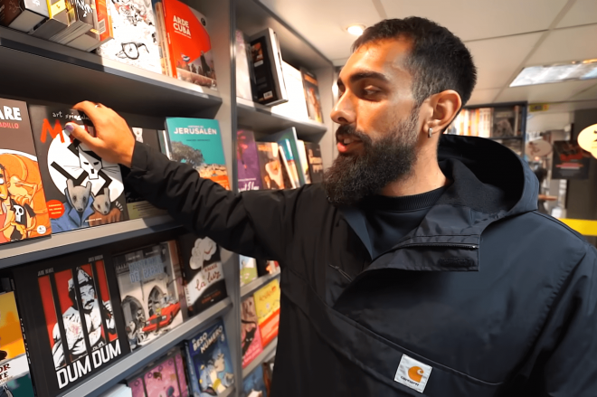 Borja Iglesias en Komic Librería (Foto: Rodrigo Faez).