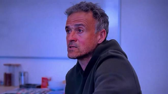 Luis Enrique, durante el documental (Foto: Movistar+)