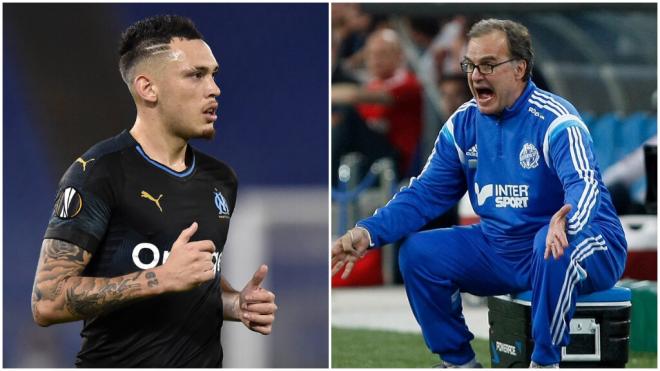 Lucas Ocampos y Marcelo Bielsa en el Olympique de Marsella (Cordon Press)