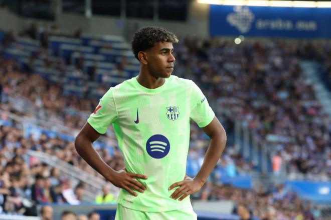 Lamine Yamal, en el Alavés-Barcelona (Foto: Cordon Press).