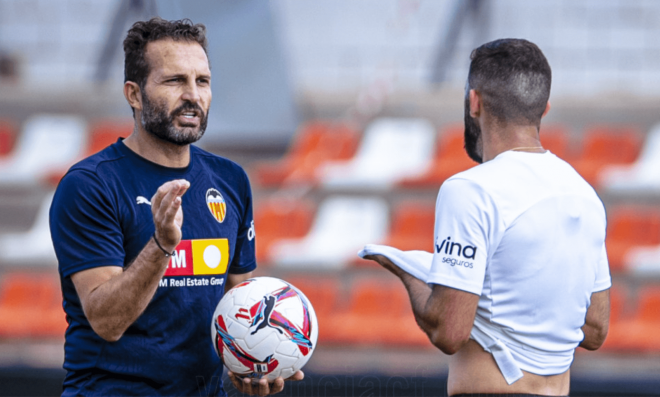 Baraja en la sesión de entrenamiento