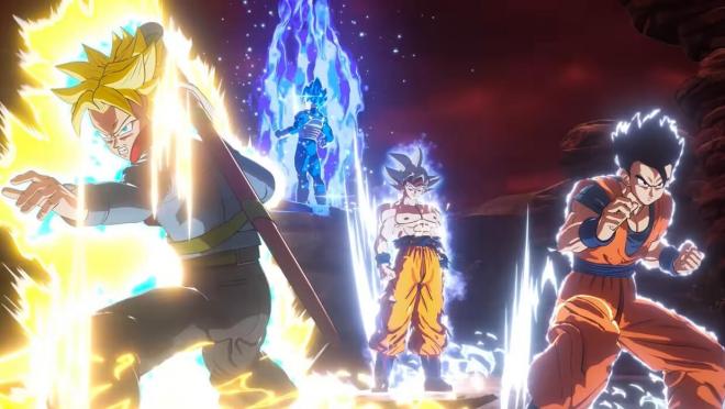 La intro de Dragon Ball Sparking! Zero deja un momentazo con Goku, Vegeta, Trunks y Gohan.