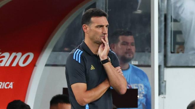 Scaloni en un partido con Argentina (Cordon Press)