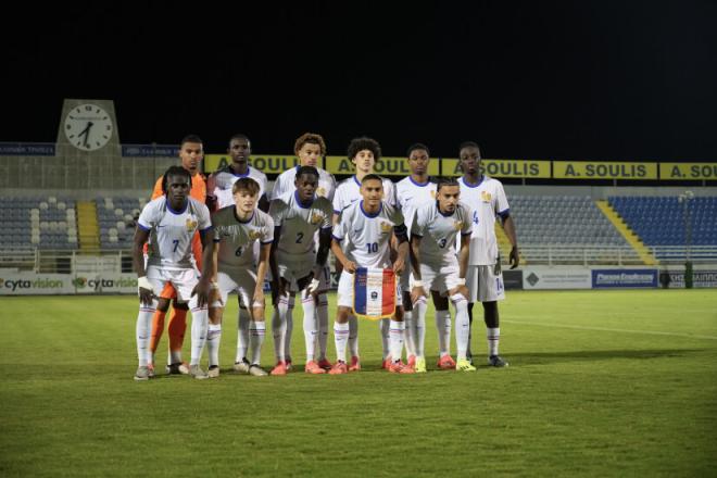 Tanguy Nianzou en el once inicial de Francia sub 21 (foto: Selección de Francia).