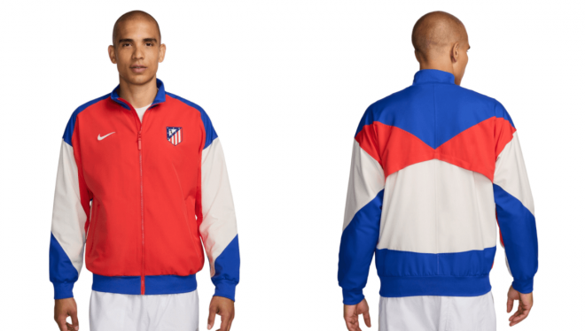 La nueva chaqueta del Atlético de Madrid.