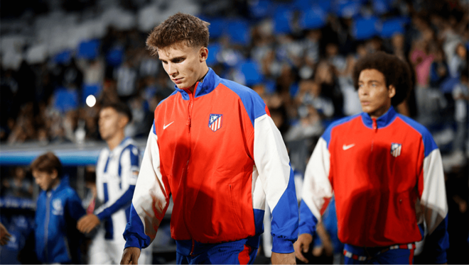 Pablo Barrios y Axel Witsel, en el Real Sociedad-Atlético (Foto: ATM).