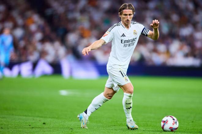 Luka Modric, en un partido del Real Madrid (Foto: RM).