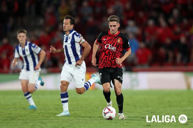 Robert Navarro, ante la Real Sociedad (Foto: LALIGA).