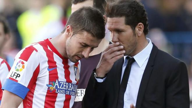 Simeone y Gabi en el Atlético de Madrid (Fuente: Cordon Press)