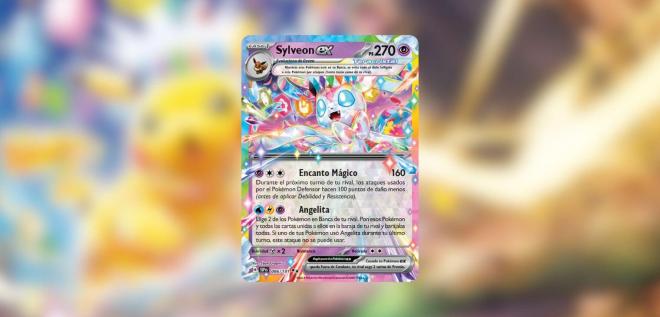 Sylveon EX Teracristal Astral, la carta de JCC Pokémon en la nueva expansión.