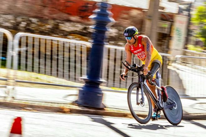 Uno de los momentos del Triatlón Paralímpico.