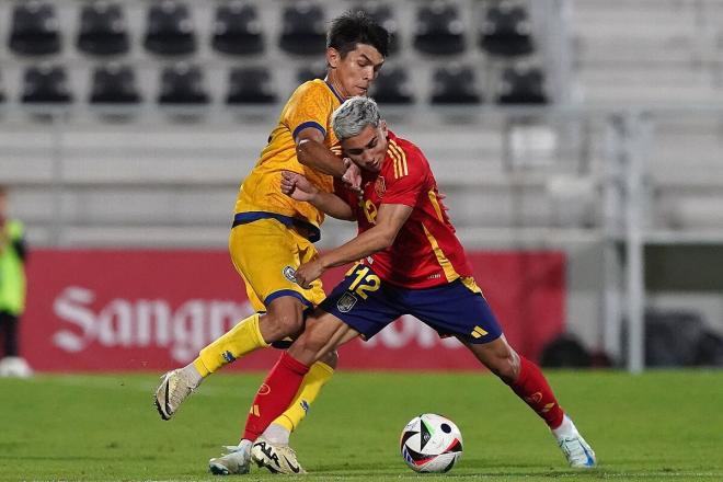 Yeremay Hernández, con España sub 21 (Foto: RFEF).