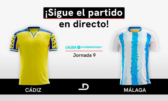 Directo del partido entre el Cádiz y el Málaga.