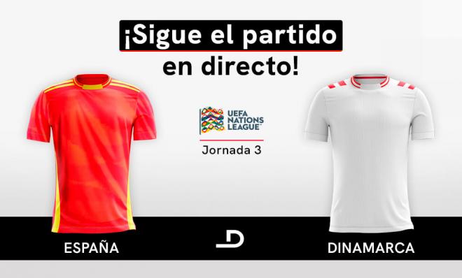 España-Dinamarca, en directo.