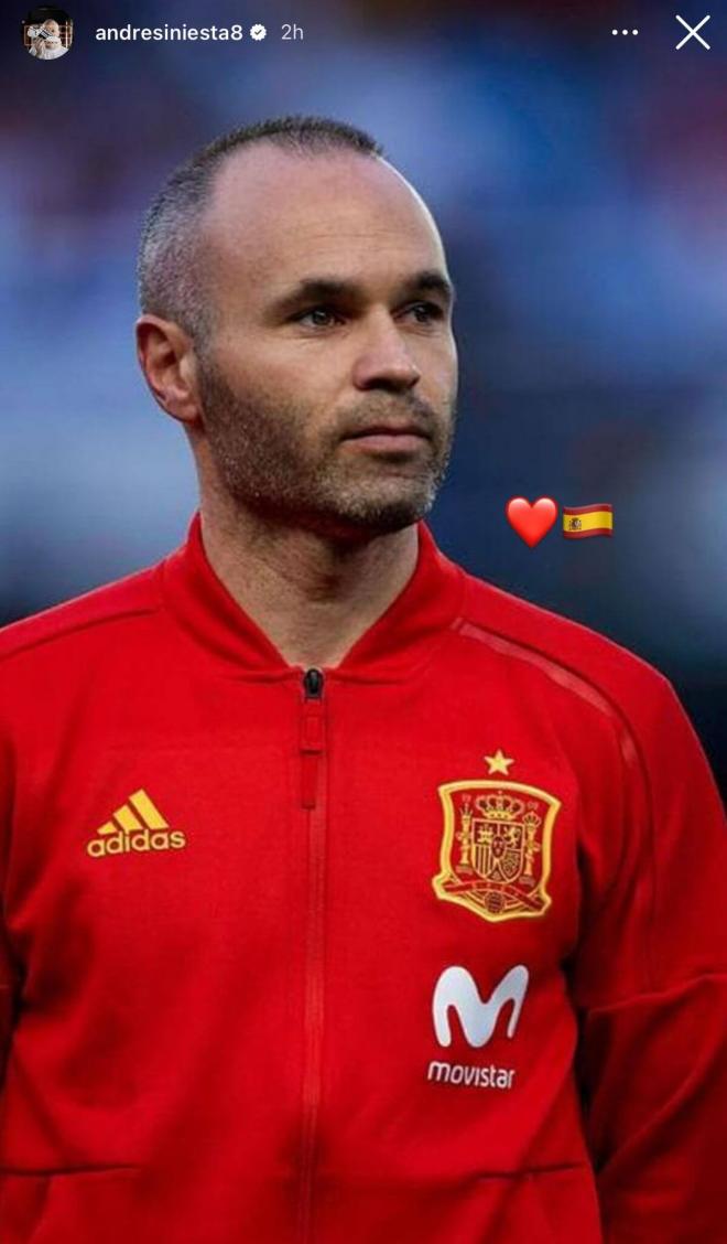 Iniesta celebra el Día de la Hispanidad. (Fuente: Redes Sociales)