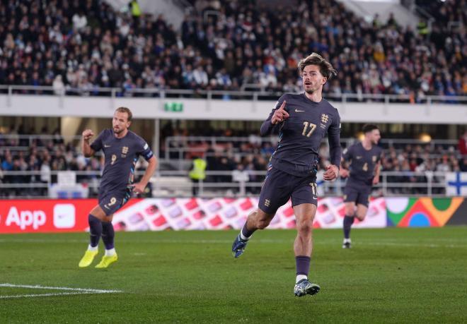 Jack Grealish celebrando su gol con Inglaterra (Foto: Cordon Press)