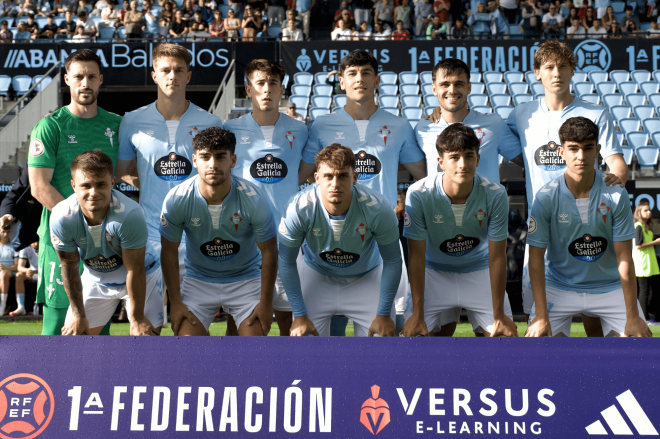 Once titular del Celta Fortuna ante el Amorebieta (Foto: RC Celta).