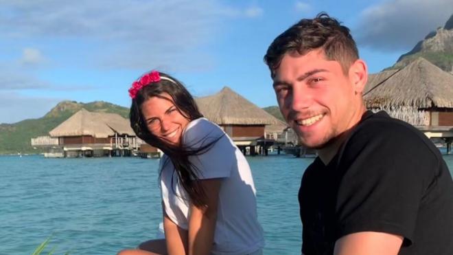 Fede Valverde y Mina Bonino de vacaciones (Fuente: Redes Sociales)