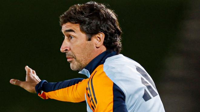 Raúl González en un partido con el Real Madrid Castilla (Foto: RMCF)