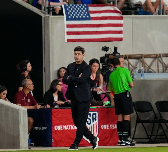 Mauricio Pochettino en el partido de Estados Unidos (Cordon Press)