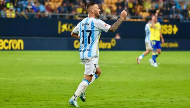 Dioni celebra el gol en Cádiz en la jornada 9. (Foto: LALIGA)