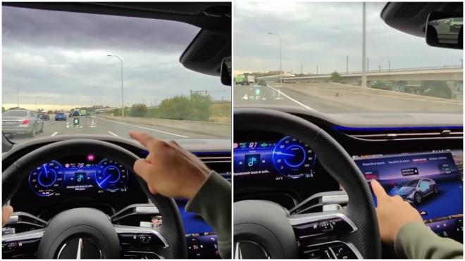 Ángel Gaitán y la contaminación de un Renault vista desde su Mercedes.