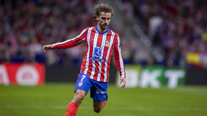 Griezmann en un partido contra el Atlético de Madrid (Cordon Press)