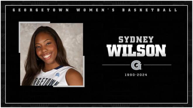 Georgetown honra la muerte de Sydney Wilson. (Fuente: @GeorgetownWBB)