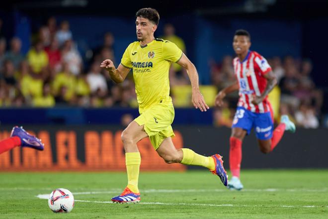 Gerard Moreno, durante el Villarreal-Atlético de Madrid (Foto: Cordon Press).