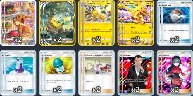 Jolteon es uno de los pokémon más interesantes para probar decks diferentes.