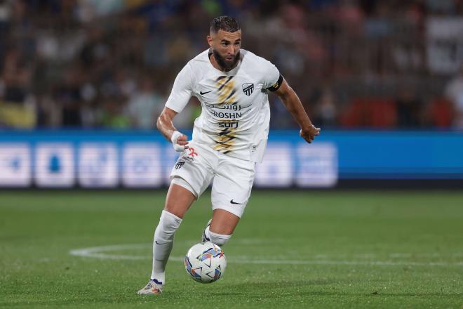 Karim Benzema, en un partido con el Al Ittihad (Foto: Cordon Press).