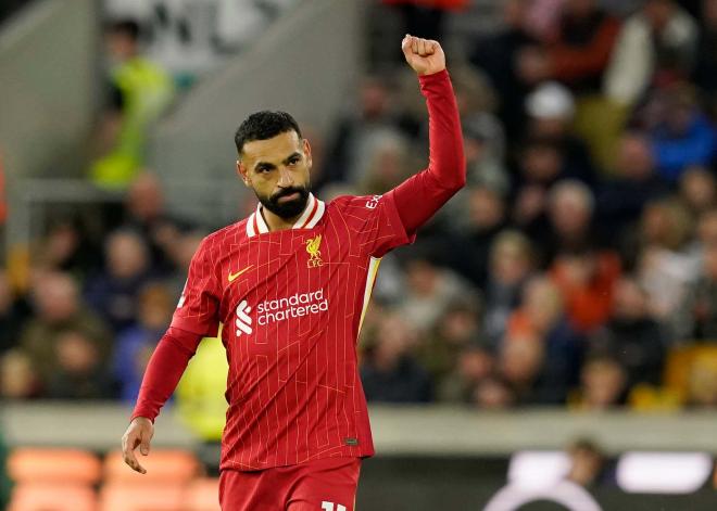 Mohamed celebrando un gol con el Liverpool (Foto: Cordon Press).