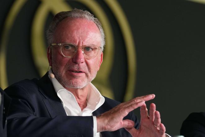 Karl-Heinz Rummenigge, durante un acto del Bayern (Foto: Cordon Press).