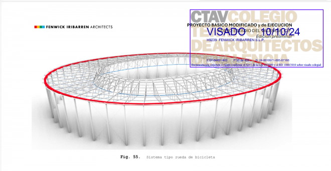 Cubierta del Nou Mestalla