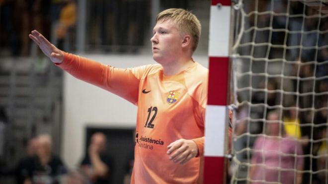 Emil Nielsen, portero del Barcelona Balonmano (EFE)