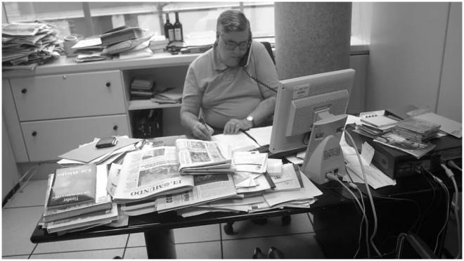 Víctor de la Serna, durante su etapa en El Mundo (foto: El Mundo/Fernando Múgica).