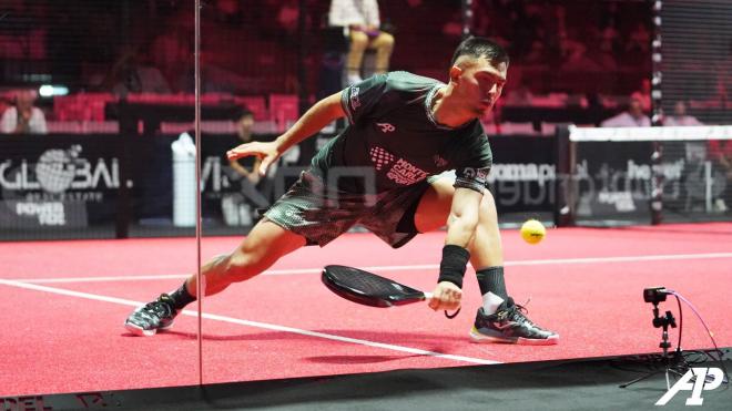 Maxi Arce, en el  A1 Padel Santander Sevilla Master (Foto: @A1PadelOfficial).