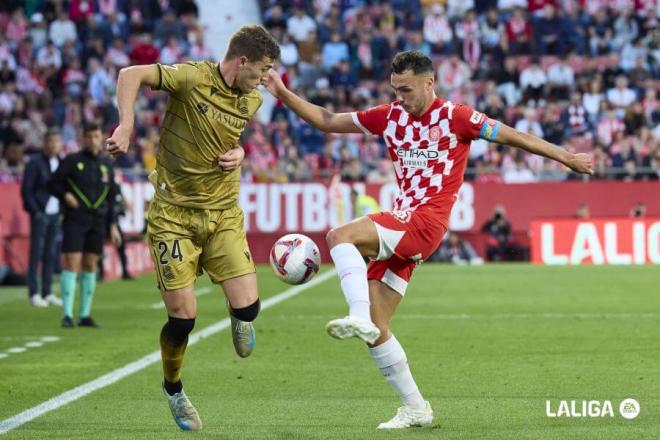 Lance del Girona-Real Sociedad (Foto: LALIGA).