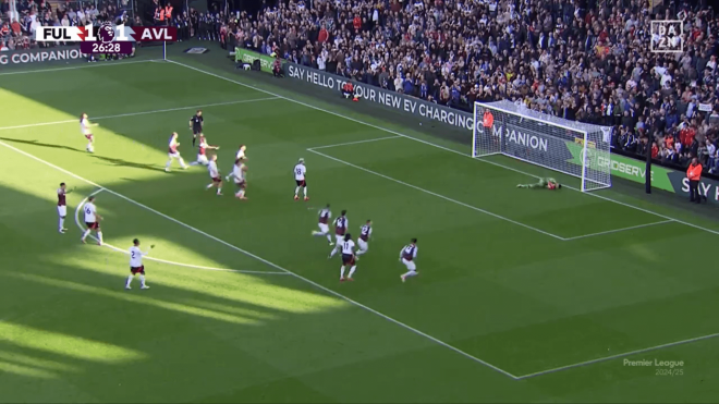 El Dibu Martínez para un penalti en el Fulham-Aston Villa.