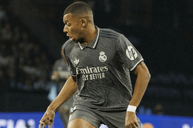 Kylian Mbappé en Balaídos (Foto: LaLiga).