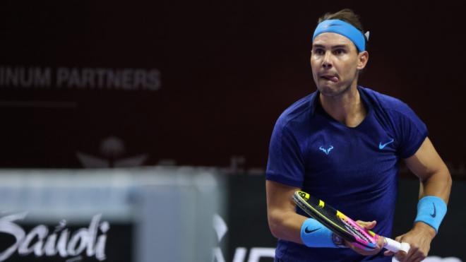 Rafa Nadal, durante el Six Kings Slam (Foto: Cordon Press).