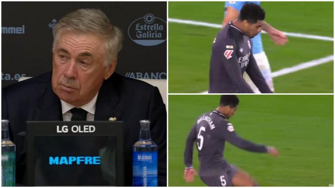 Carlo Ancelotti en la rueda de prensa del partido contra el Celta