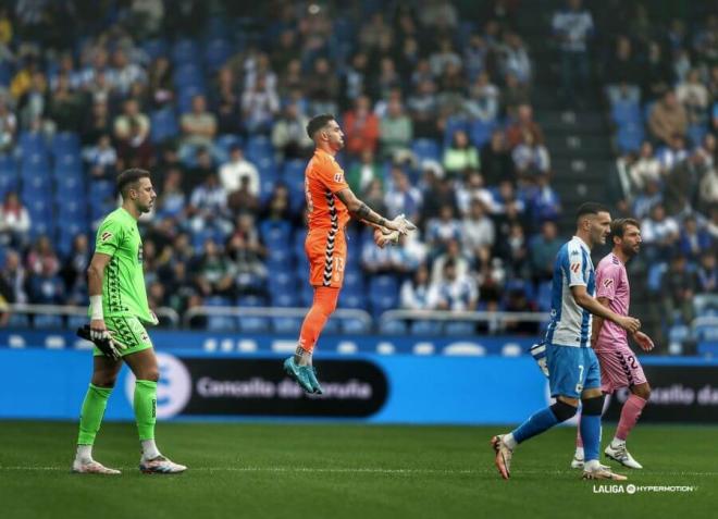 Ian Mackay, en su regreso a Riazor con el Eldense (Foto: LALIGA).