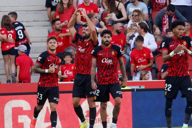 Muriqi celebra su gol en el Mallorca-Rayo Vallecano (FOTO: EFE).