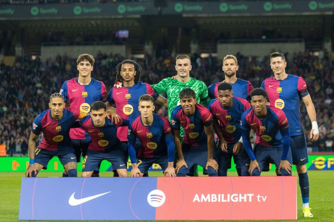 Once titular del Barcelona ante el Sevilla (Foto: FCB).