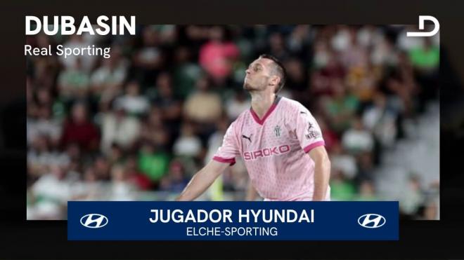 Dubasin, Jugador Hyundai del Elche-Real Zaragoza.