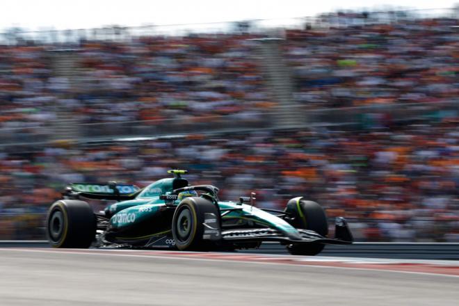 Fernando Alonso, durante la carrera en Austin (X)